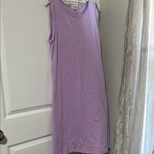 Candace Cameron Bure Purple Sheath Midi Dress